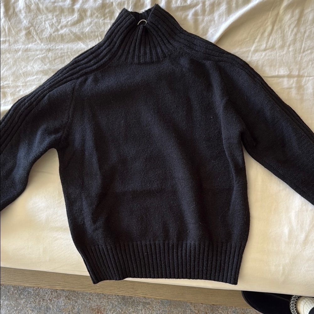 Petal + pup Black Turtleneck Sweater
